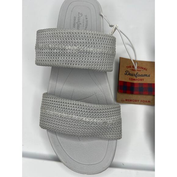 NWT Dearfoams Comfort Memory Foam Sandals - Picture 2 of 11